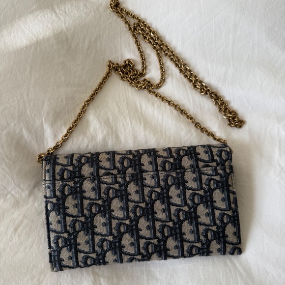 Dior Small Saddle Pouch with Chain - Picture 4 of 8